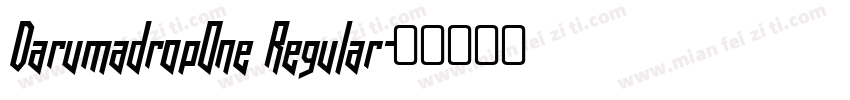 DarumadropOne Regular字体转换